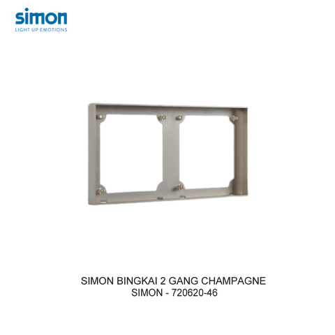  Khung viền đôi màu Sâm Panh (Champagne) Simon E6 720620-46