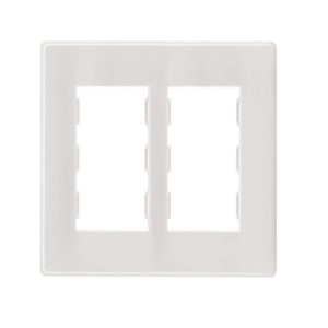 Khung dọc 120x120mm (khung đôi bên trong 36x72mm) màu trắng Simon 51A H120R