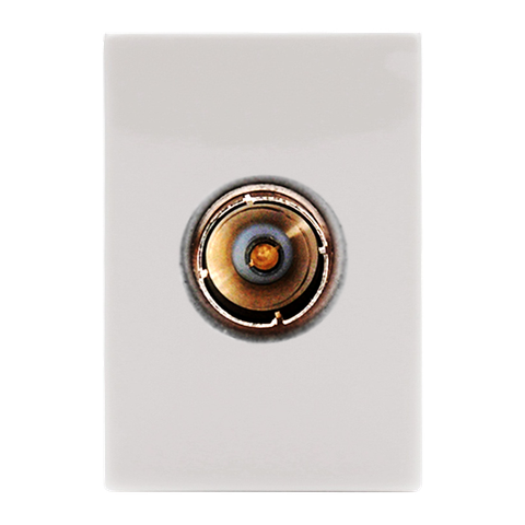 Ổ cắm TV kích thước chuẩn 9,52mm kết nối trực tiếp,kết nối đầu vào chuẩn F. 1 bộ chuyển chuẩn F sang kết nối trực tiếp (S Module) màu trắng Simon 51A H511