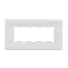 Khung ngang 136x74mm (khung bên trong 108x36mm) màu trắng Simon 51A H156