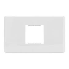 Khung ngang 120x74mm (khung bên trong 36x36mm) màu trắng Simon 51A H118H