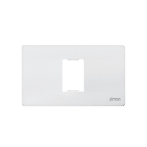 Mặt 1 lỗ size S lắp ngang (Trắng) Simon K1 K101N