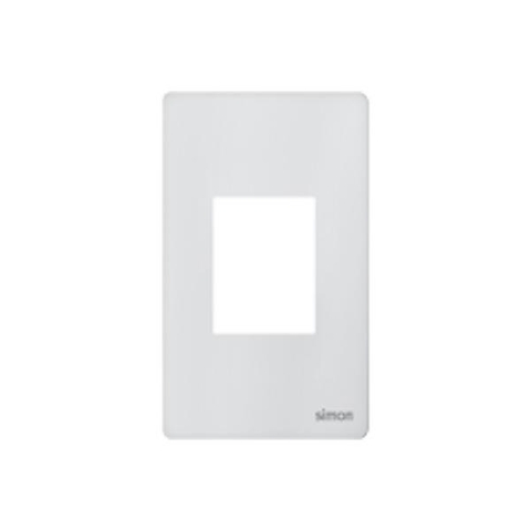 Mặt aptomat tép đôi lắp dọc (Trắng) Simon K1 K1062D