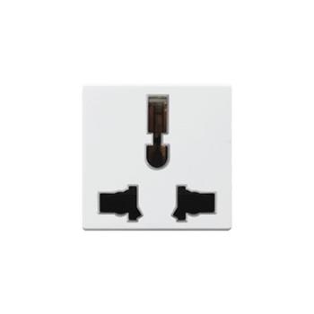 Ổ đơn 3 chấu đa năng size M 10A (Trắng) Simon K1 K1413M