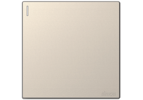 Bộ công tắc 20A, đơn, 2 chiều màu Sâm panh mặt chuẩn vuông Simon S6 582024-46