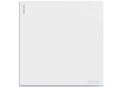 Bộ công tắc 20A, đơn, 2 chiều màu trắng mặt chuẩn vuông Simon S6 582024