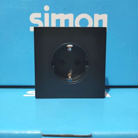 Simon i7 - Module Ổ cắm đơn Schuko 16A (Đen), 701687-26