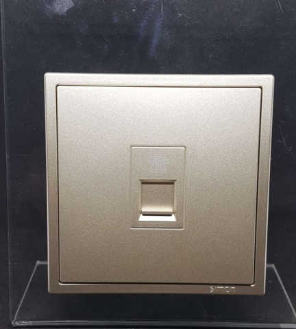 Module ổ cắm điện thoại đơn màu sâm panh Simon i7 705214-46