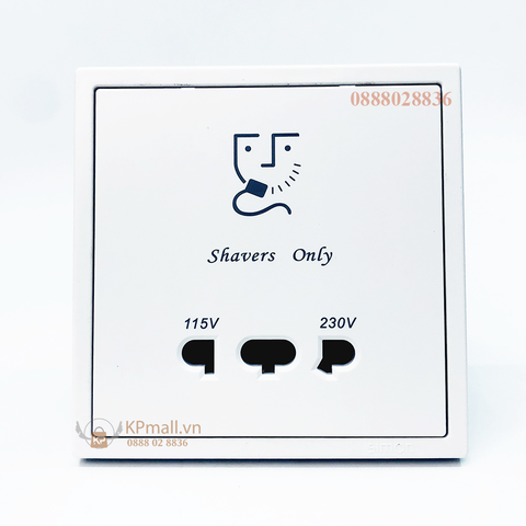 Module ổ cắm dao cạo râu màu trắng Simon i7 70E651