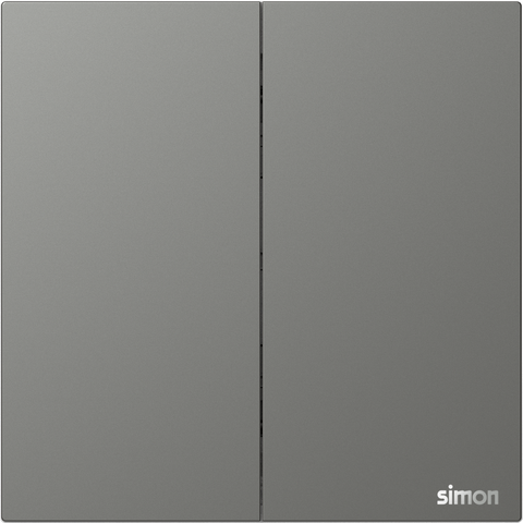 M7 AIR- Bộ công tắc đôi 1 chiều (Platinum Grey) Simon M7 661021-6Q