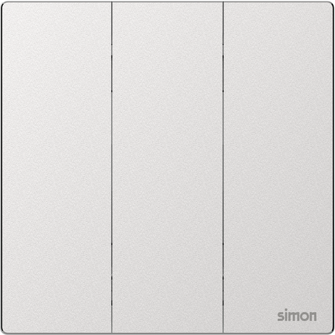 M7 Metal- Bộ công tắc ba 1 chiều (Frosted Sliver) Simon M7 661031M-2A