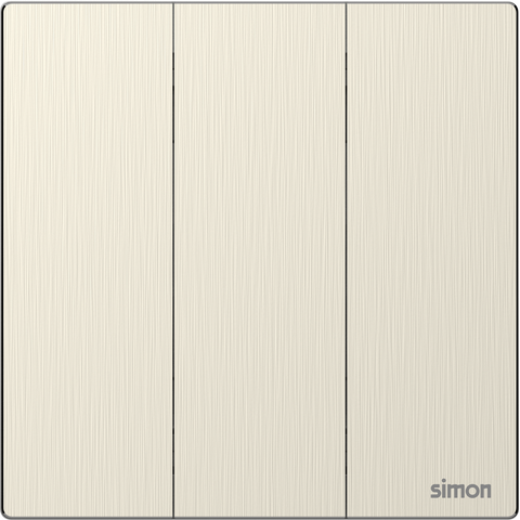 M7 Metal- Bộ công tắc ba 1 chiều (Satin Gold) Simon M7 661031M-2C