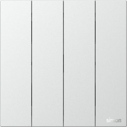 M7 AIR- Bộ công tắc bốn 1 chiều (Platinum Sliver) Simon M7 661041-6R