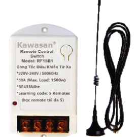 Công Tắc Điều Khiển Từ Xa 01 Kênh – Có Hẹn Giờ KAwasan RF15BT2