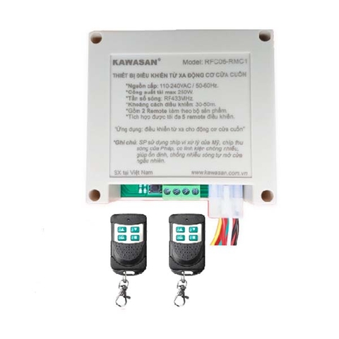 Công tắc điều khiển xa cho cửa cuốn Kawasan RFC06-RMC1