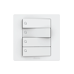  Bộ công tắc bốn 1 chiều 10AX chuẩn vuông màu trắng Simon S5 S5141