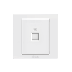  Bộ Ổ cắm điện thoại đơn chuẩn vuông màu trắng Simon S5 S5820