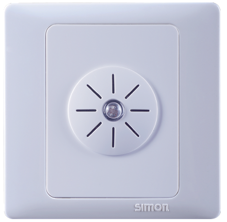 Bộ cảm biến chuyển động max 100w chuẩn vuông màu trắng Simon 50 45E401