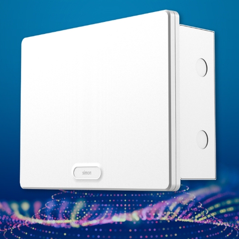 Tủ Aptomat mặt phẳng, nhựa mờ 12 module Simon SMX65CS-12AB