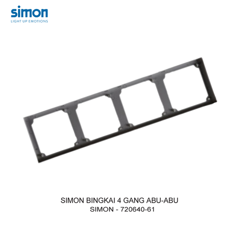  Khung viền bốn màu Xám (Grey) Simon E6 720640-61