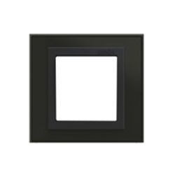 Viền đơn vuông mặt kính màu Đen 86x86 Simon V8 80611-63