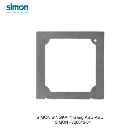  Khung viền đơn màu Xám (Grey) Simon E6 720610-61