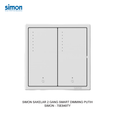  Smart TY cloud- Công tắc dimmer, đôi Simon 70E849TY 