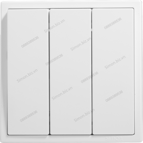 Module công tắc nhấn nhả, nút nhấn ba màu trắng Simon i7 701031F