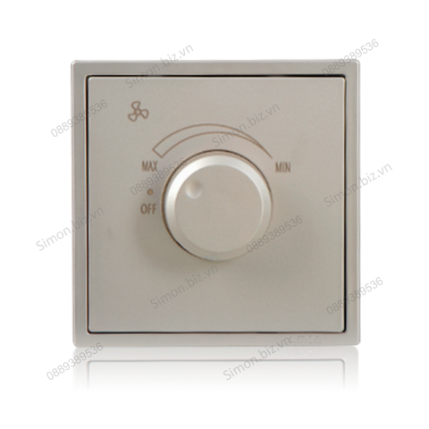 Module chiết áp quạt 200W chuẩn vuông màu sâm panh Simon i7 70E201-46