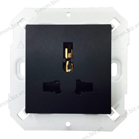 Module ổ cắm 3 chấu đa năng màu Đen Simon V8 80430-26