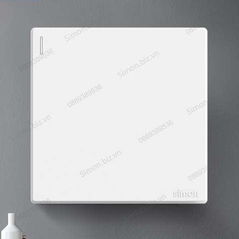 Bộ Công tắc trung gian đơn màu trắng mặt chuẩn vuông simon S6 581026