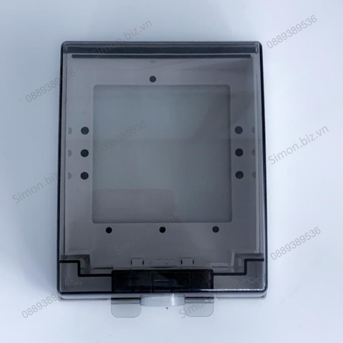 Mặt che chống nước IP55 chuẩn vuông cao cấp cho ổ cắm, công tắc Simon S258