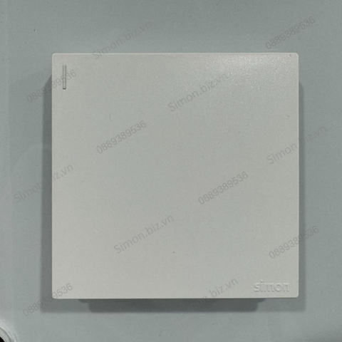 Bộ Công tắc đơn, 1 chiều mặt vuông màu trắng cao cấp Simon S6 581011
