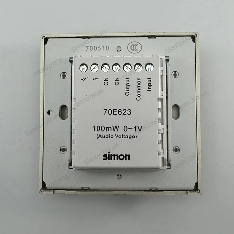 Module chiết áp âm lượng màu trắng Simon i7 70E623