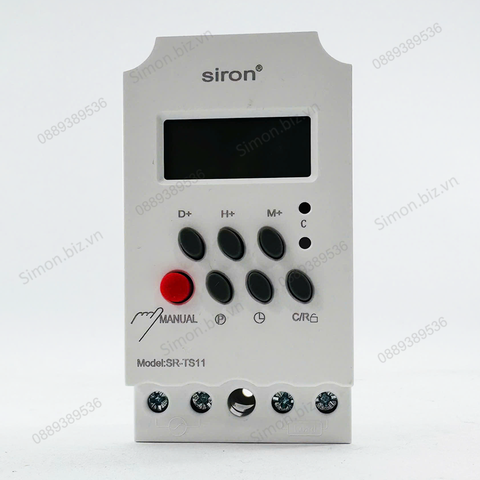 Công tắc hẹn giờ, thiết bị hen giờ kỹ thuật số chuẩn phút Siron SR-TS11