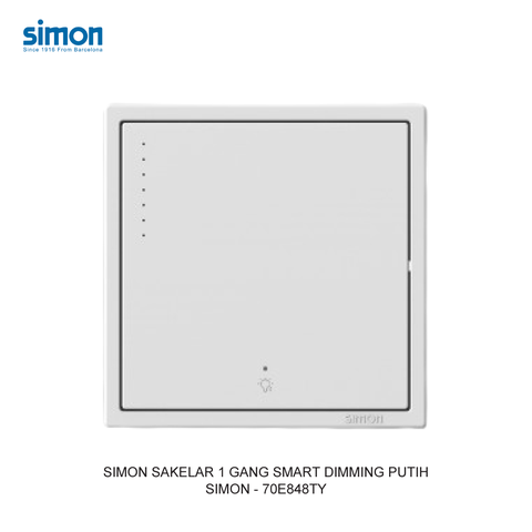  Smart TY cloud- Công tắc dimmer, đơn màu Xám Simon 70E848TY-61
