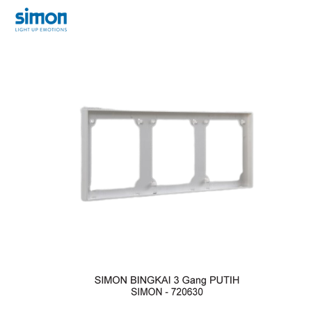  Khung viền ba màu trắng Simon E6 720630