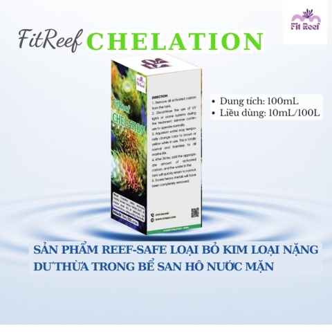 FitReef Chelation - sản phẩm reef-safe để loại bỏ kim loại nặng dư thừa trong bể nước mặn
