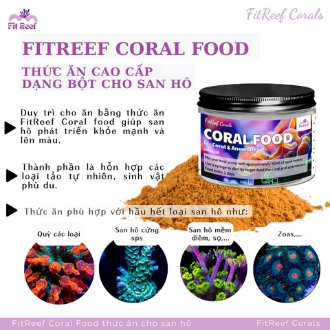 FitReef Coral Food thức ăn san hô dạng bột cao cấp