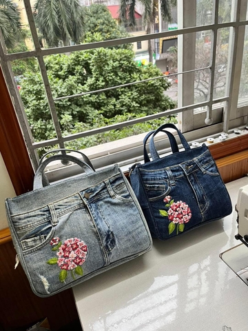 Túi hộp gân s30 thêu 835