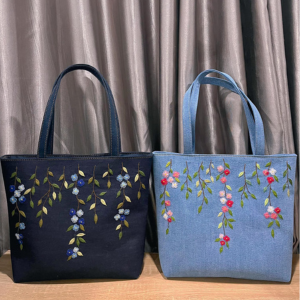 Túi tote s43 thêu hoa dây xinh xắn 685