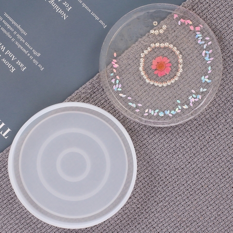 KHUÔN SILICON LOẠI 1 CAO CẤP LÀM SÁP THƠM, RESIN,THẠCH CAO, XÀ PHÒNG ĐẾ LÓT LY HÌNH TRÒN T.CRAFT HOUSE