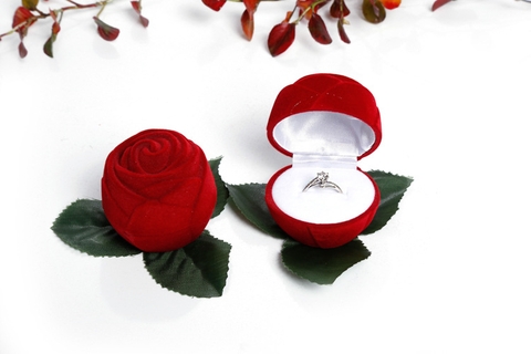 🌈🌸🍀HỘP ĐỰNG NHẪN HÌNH HOA HỒNG SIÊU LÃNG MẠN T.CRAFT HOUSE