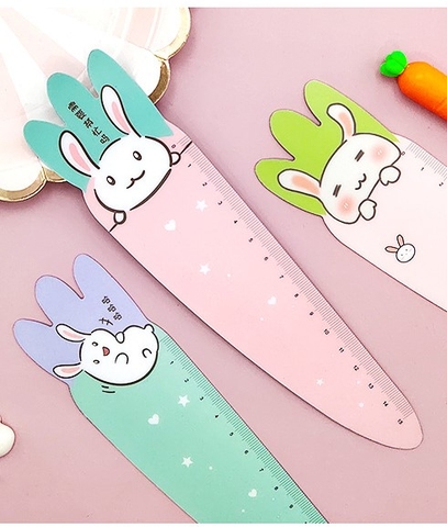 THƯỚC KẺ IN HÌNH THỎ CON ĐÁNG IU CHO BÉ HỌC VÀ VẼ T-CRAFT ^^