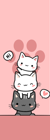 BOOKMARK NAM CHÂM/KẸP NAM CHÂM 2.5X7cm ĐÁNH DẤU TRANG SÁCH HANDMADE T.CRAFT HOUSE – MÈO DỄ THƯƠNG