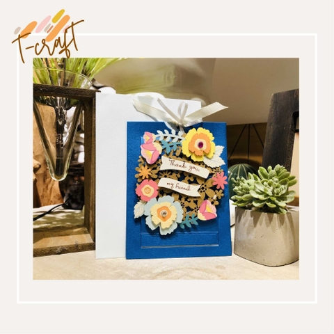 THIỆP HANDMADE HOA 3D NHÀ LÀM CAO CẤP NHIỀU MÀU SẮC VÀ CHỦ ĐỀ T.CRAFT HOUSE - 05