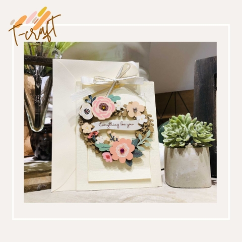 THIỆP HANDMADE HOA 3D NHÀ LÀM CAO CẤP NHIỀU MÀU SẮC VÀ CHỦ ĐỀ T.CRAFT HOUSE - 03