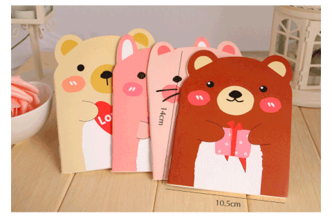 SỔ TAY MINI NHỮNG CHÚ GẤU DỄ THƯƠNG, NHỎ GỌN, TIỆN LỢI  NHIỀU MÀU SẮC T-CRAFT ^^