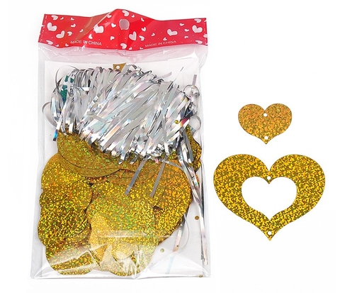 SET 50 DÂY TIM BUỘC ĐUÔI BÓNG THẢ BONG BÓNG TRANG TRÍ SIÊU LÃNG MẠN T-CRAFT ^^