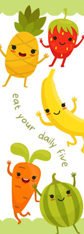 BOOKMARK NAM CHÂM/KẸP NAM CHÂM 2.5X7cm ĐÁNH DẤU TRANG SÁCH HANDMADE T.CRAFT HOUSE – TRÁI CÂY